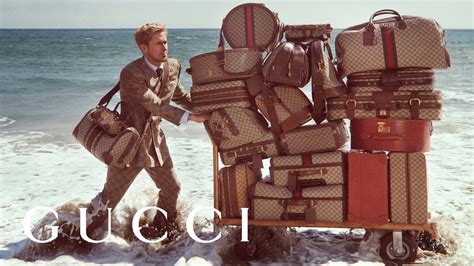 gucci luggage campaign